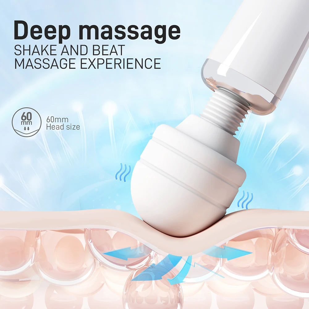 Powerful Magic Wand Vibrator for Women Big AV Body Massager G Spot Clitoris Stimulator USB Charging Adult Sex Toys for Woman Good Vibrations Adult Super Store