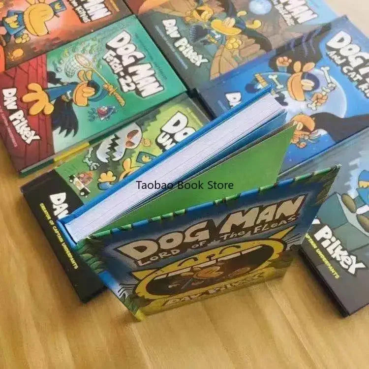 15Books Dog Man Detective Dog's Adventures Volumes 1-15 Hardcover New Edition Set Picture Book Comic Click-to-Read Version Good Vibrations