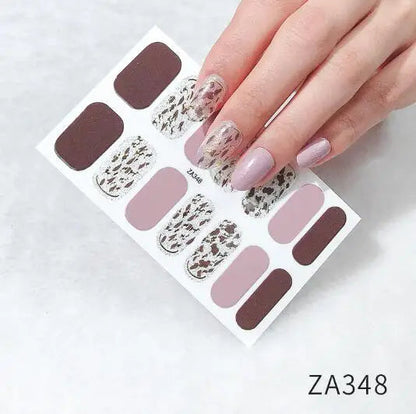 Nail Stickers DIY Decals For Nail Art Wraps Women Beauty Full Cover Nail Manicures Decorations Uñas Postizas Press On Nails Good Vibrations