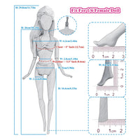 Fashion Dollhouse Furniture For 11.5 inch Dolls Accessories 1:12 Wardrobe Bed Chair Sofa 29-32 cm Doll Shoe Rack Slide Toys  JJ Good Vibrations