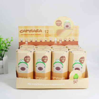 New Sonny Ange small capybara animal blind box Capybara Papa doll hand-made doll ornaments car navigation screen decoration Good Vibrations
