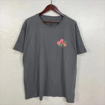 Boho Christian Shirt Women Bible Verse Tshirt Jesus Apparel Vintage Floral Tshirt Flower Graphic Cotton Tee Trendy Clothes Good Vibrations