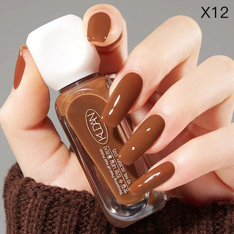 10ml Peel Off Water-Based Starry Nail Polish Fast Drying Long-Lasting Healthy And Brightening Effect No Need Lamp Cure Good Vibrations