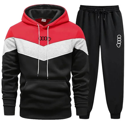 Men's Clothing Casual Sweatshirt Suit Sweatshirts for Men Daily Tricolor Hoodies Hot High Quality 2024 Sports Tracksuit Jogging Good Vibrations