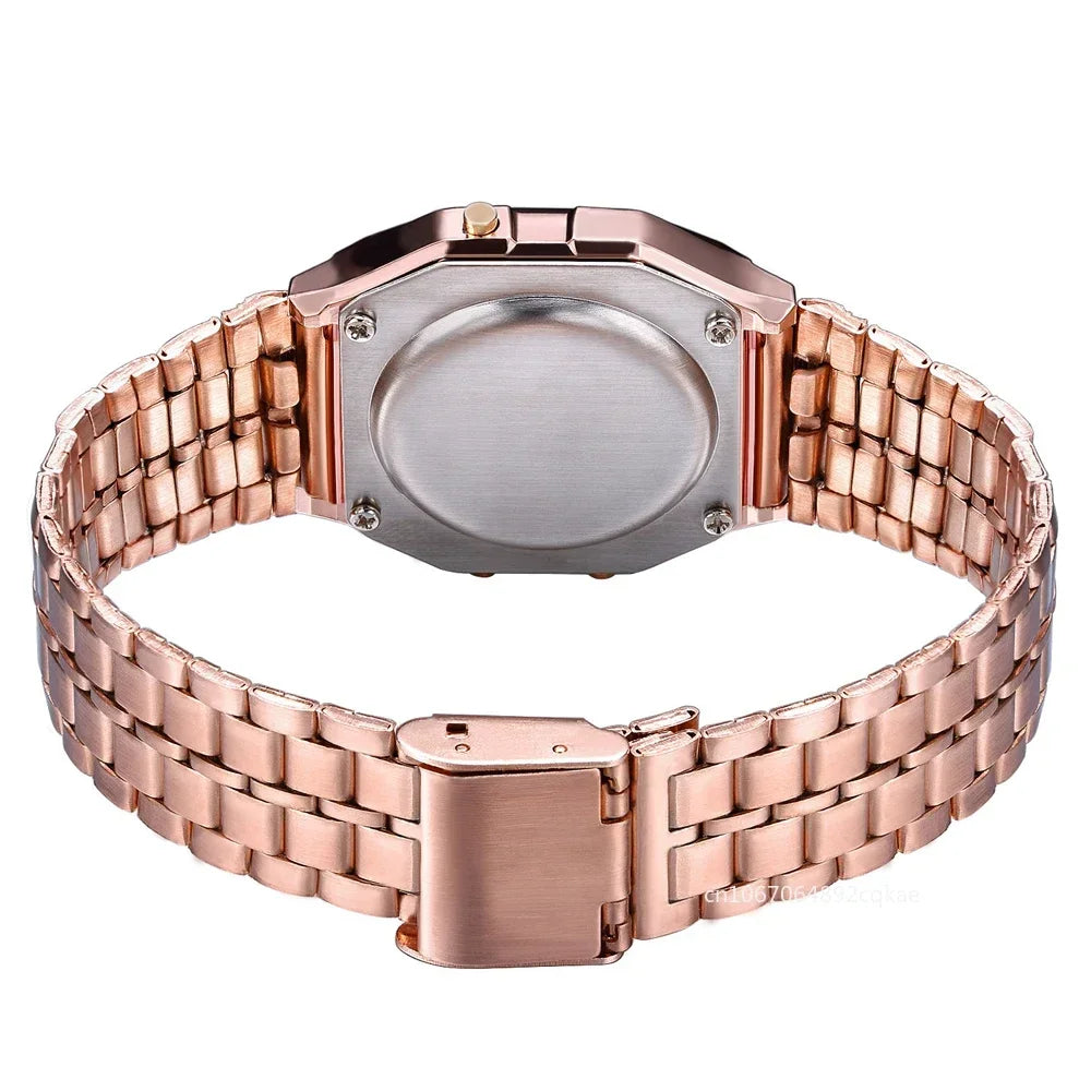 Women Men Watch Vintage LED Digital Sports Watches for Women Electronic Digital Wristwatches Gift Reloj Mujer Relogio Feminino Good Vibrations