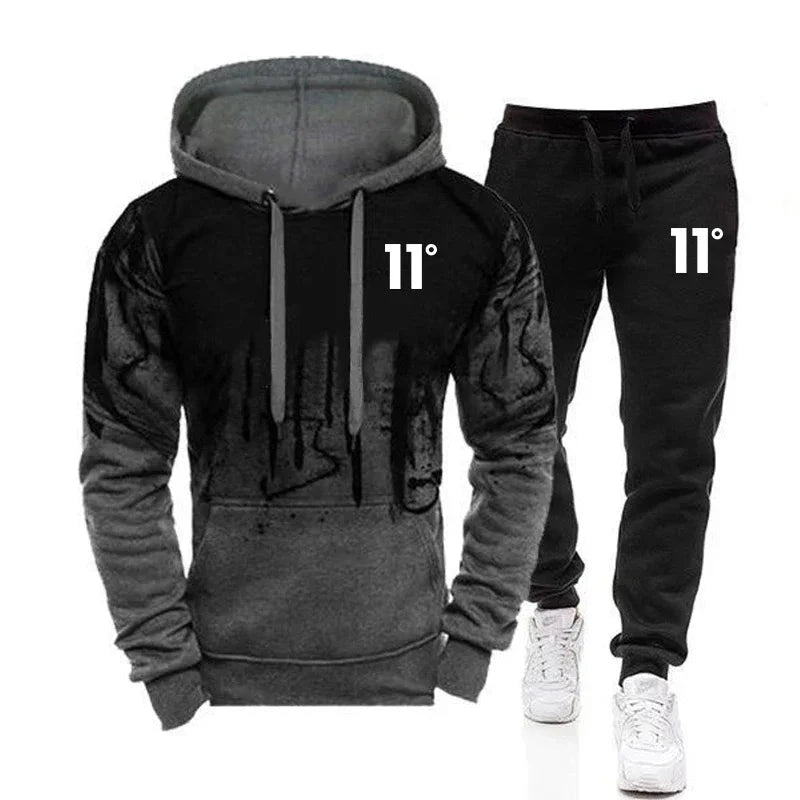 Casual Fashion High Quality Men's Tracksuit Jogging Men Versatile Sweatshirts Sweat Pants Comfort Daily Sports Simple Hoodie Set Good Vibrations