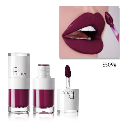 1PC Sexy Pink Women's Lipstick 16 Colors Lasting Waterproof Liquid Pencil Matte Liquid Lipsticks Makeups Non-Stick Cup Lip Gloss Good Vibrations