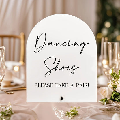 【Flat】Classic dance shoes acrylic sign, wedding, desktop, multi-purpose, 2D flat Good Vibrations