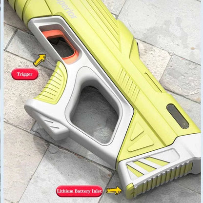 43cm Full Electric Automatic Water Storage Gun Toys Portable Children Summer Beach Outdoor Fight Fantasy Toys for Boys Kids Game Good Vibrations