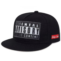 European and American cross-border hot three-dimensional letter printing baseball hat flat brim hip-hop hat street Good Vibrations