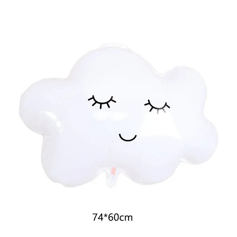 Super Cute Sun Clouds Rainbow Balloons Birthday Party Decor Kids Toys Gifts Air Globos Cartoon Large Size Helium Balloon Decor Good Vibrations