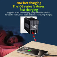 GaN 20W Fast charging PD3.0 Charger Type C lighting For iPhone 12 13 Samsung Huawei Xiaomi Mobile Phone EU/US Plug Wall Charger Good Vibrations