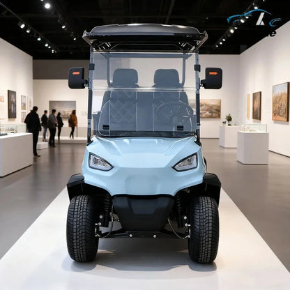 New Customized Club Car Electric Golf Cart With Foldable Rear Seat Adult Ranch Electric Four-Wheeler Electric Car For Adults Good Vibrations