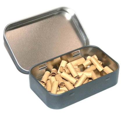 Tinplate Cigarette Case Tobacco Storage Box Flip Cap Humidor Rolling Paper Box Jewelry Candy Coin Key Fishing Organizer Sealed Good Vibrations Adult Super Store