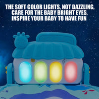 Baby Fitness Stand Music Play Gym Activity Toys Newborn Piano Crawling Blanket Pedal Game Pad Early Education 0-36 Months Gifts Good Vibrations