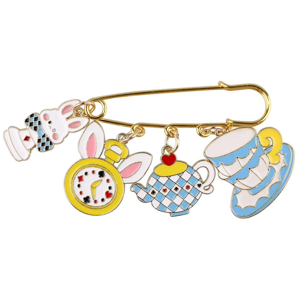 Halloween Accessories Enamel Brooches Cartoon Pins Clothing Backpack Lapel Badge Fashion Jewelry Accessories Souvenir Gifts Good Vibrations