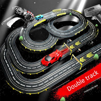 Electric rail car 1:43 double remote control racing track toy automatic racing electric track children Christmas gift Good Vibrations