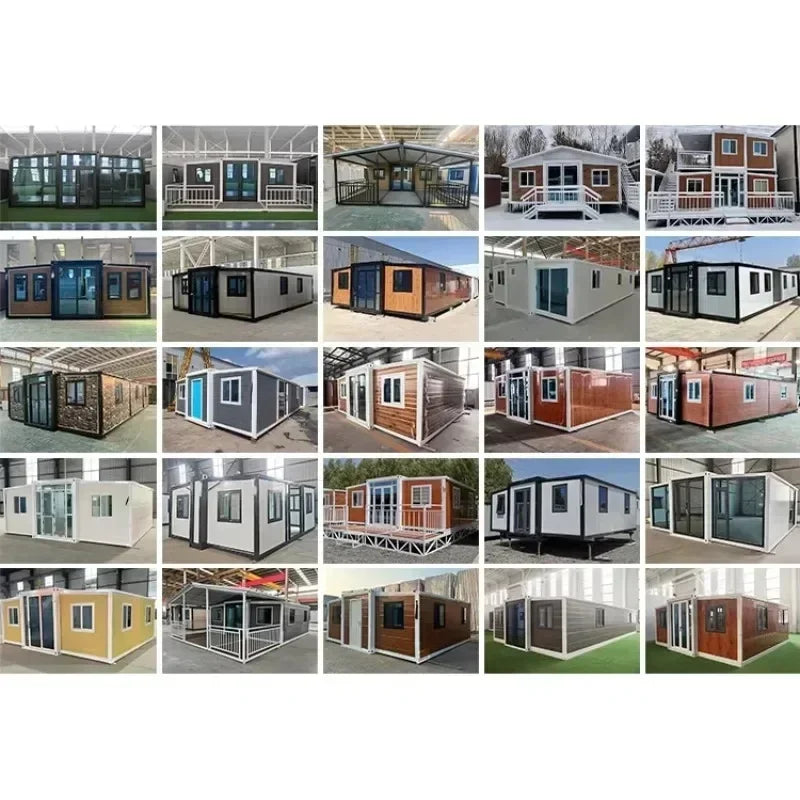 Portable Expandable Container House for Family Leisure with 2-3 Bedrooms, Parent-Child Homestay Venue, 40ft 20ft Tiny House. Good Vibrations
