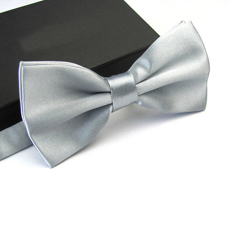 Mens Adult Bowtie Classic Fashion Wedding Party Formal Satin Gift Plaids Multicolor Adjust Neck Bow Tie Clip-On Good Vibrations
