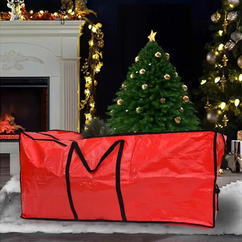 Christmas Tree Storage Bag Fits5 6 7 9 Ft Artificial Trees Plastic Waterproof Christmas Bag Durable Handles Labeling Card Slot Good Vibrations