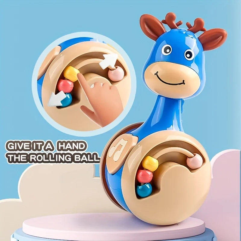 Roly Poly Baby Toys 6 to 12 Months, Tumbler Wobbler Toys for Infant Boy Girl - Perfect for Learning to Climb & Early Education! Good Vibrations