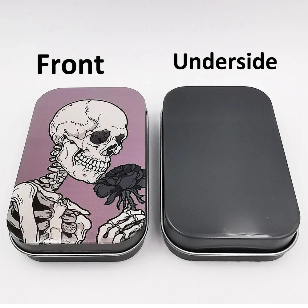 Cigarette Case Box Flip Cap Tobacco Storage Smoke Humidor Rolling Paper Jewelry Candy Coin Key Organizer Tin Flip Gifts Sealed Good Vibrations