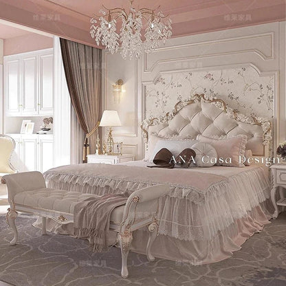 Clear Decoration Bed Lounge Unique Creative Designer Modern Luxury Nordic Bed Save Space Girls Letto Matrimoniale Home Products Good Vibrations