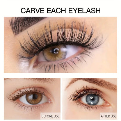 4D Lash Mascara Black Eye Lashes Waterproof & Smudge-Proof Long-Lasting No Flaking Natural No Clumping, All Day Exquisitely Full Good Vibrations