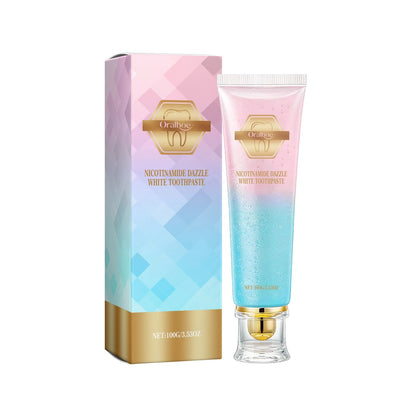 Niacinamide Whitening Toothpaste Dental Stains Removing Prevent Bad Breath Oral Cleaning Refreshing Reduces Plaque Toothpaste Good Vibrations