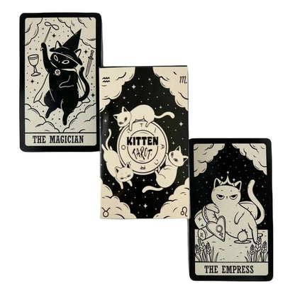Cat Kitten Tarot Cards A 78 Deck Oracle English Visions Divination Edition Borad Playing Games Good Vibrations