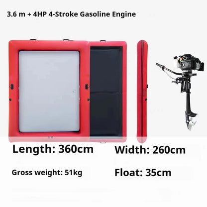 Inflatable Floating Lounge Boat Pvc Inflatable Boat Paddle Surfing Portable Fishing Boat For Outdoor activities Good Vibrations