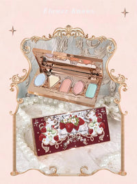 Flower Knows Strawberry Rococo Moonlight Mermaid Jewel Eyeshadow Palette 5 Colors Pearlescent Mashed Potatoes 2023 Good Vibrations