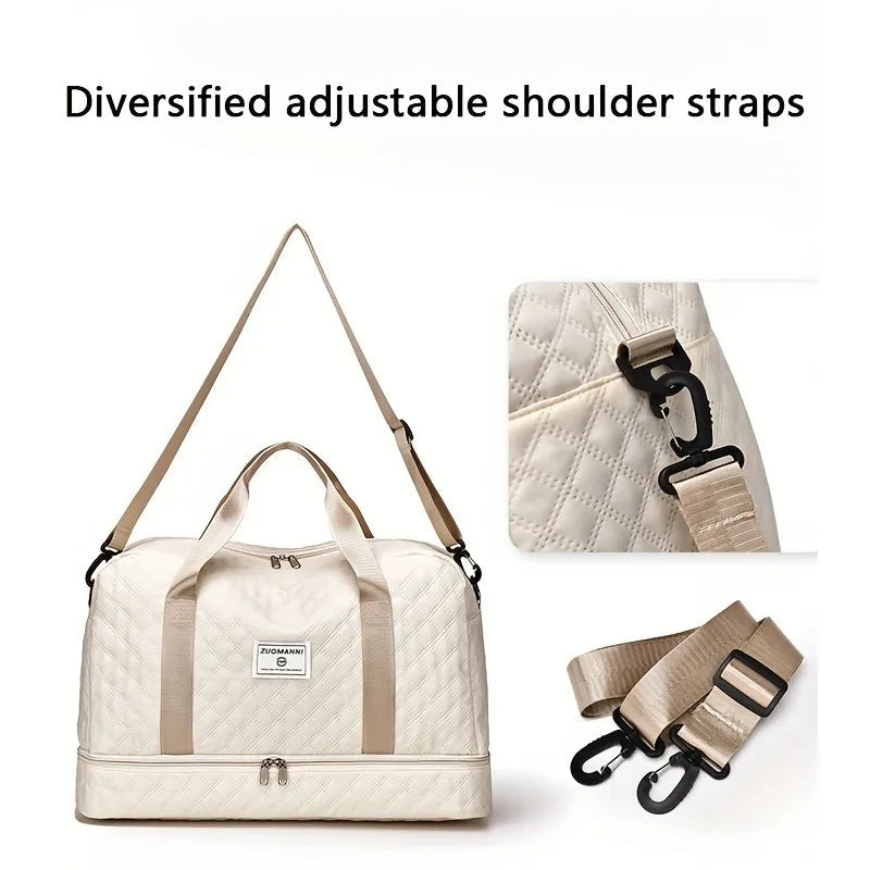 Lightweight Luggage Bag, Large Capacity Travel Duffle Bag Gym Tote Bags, Shoulder Weekender Overnight Bag Good Vibrations Adult Super Store