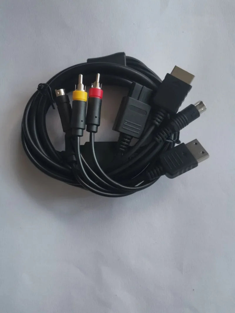 Multi Console Game System S-Video/ AV Cable For N64/PS2/Sega DC128/sega Saturn ss Good Vibrations