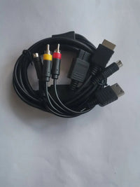 Multi Console Game System S-Video/ AV Cable For N64/PS2/Sega DC128/sega Saturn ss Good Vibrations