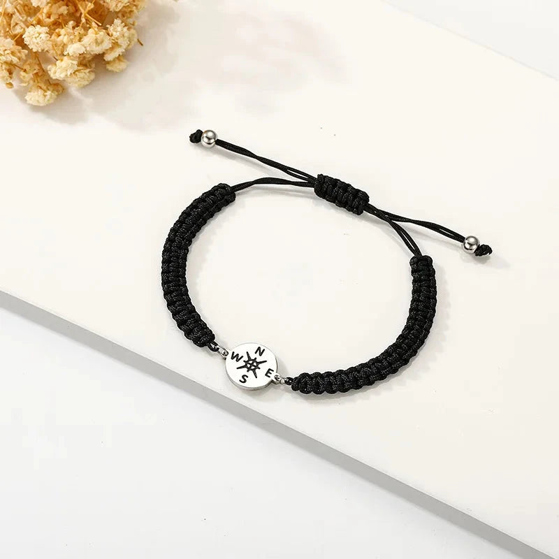 Graduation Gifts for Her Him Adjustable Compass Bracelet Class of 2025 Graduation Gifts for Women Men graduation bracelets Good Vibrations Adult Super Store