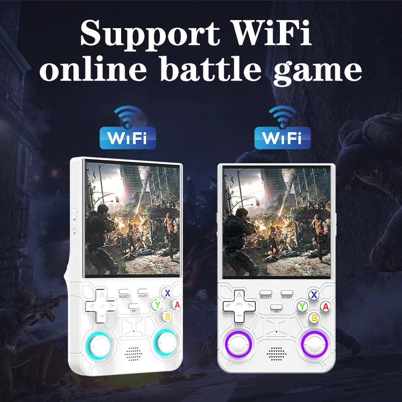 2025 R36 Ultra Open Source R36S Video Game Console Linux System 4.0 Inch IPS Screen  Portable Pocket Video Player 64G best Games Good Vibrations