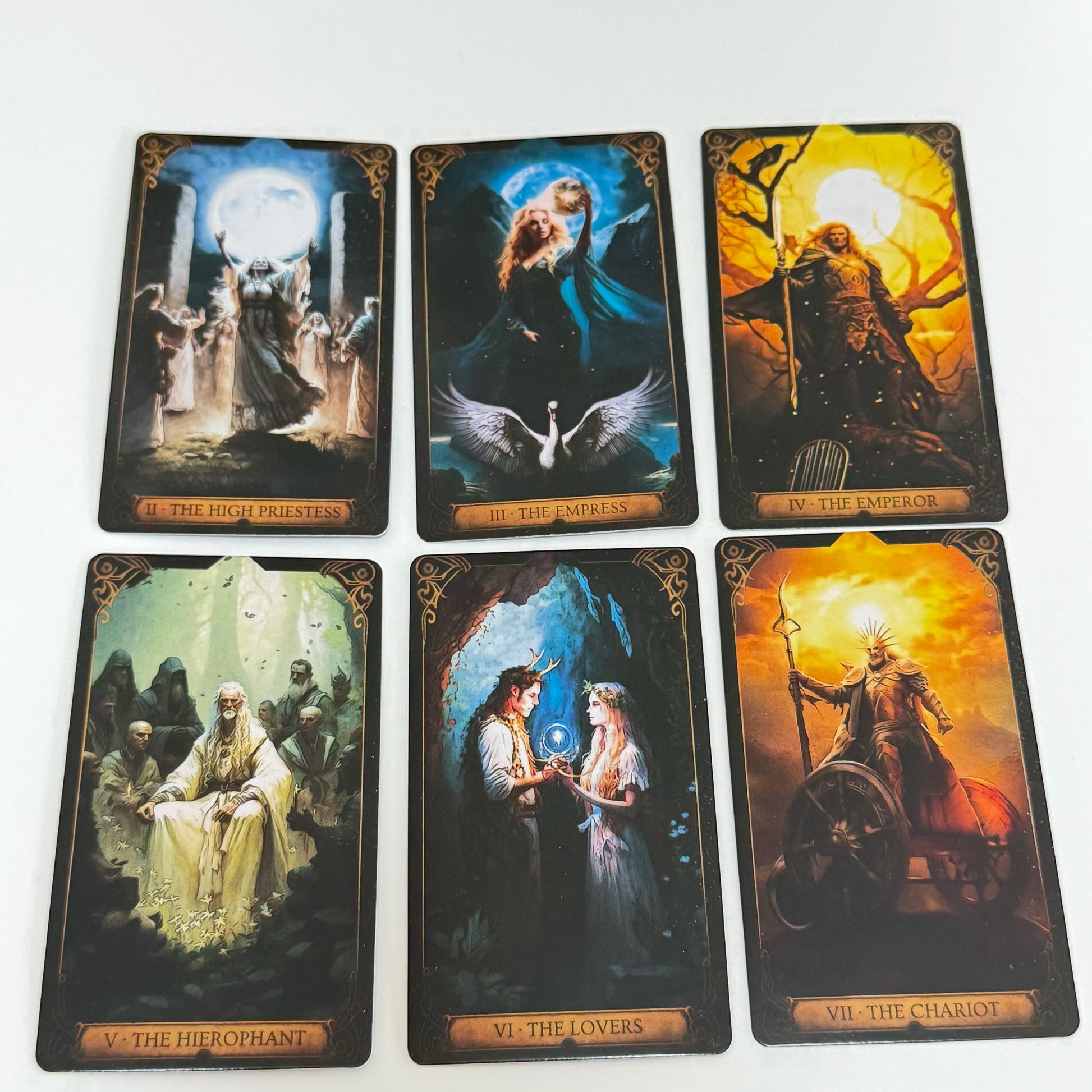 Druidic Tarot Cards 78pcs English Version Mysterious Divination Tarot Deck Board Game Good Vibrations