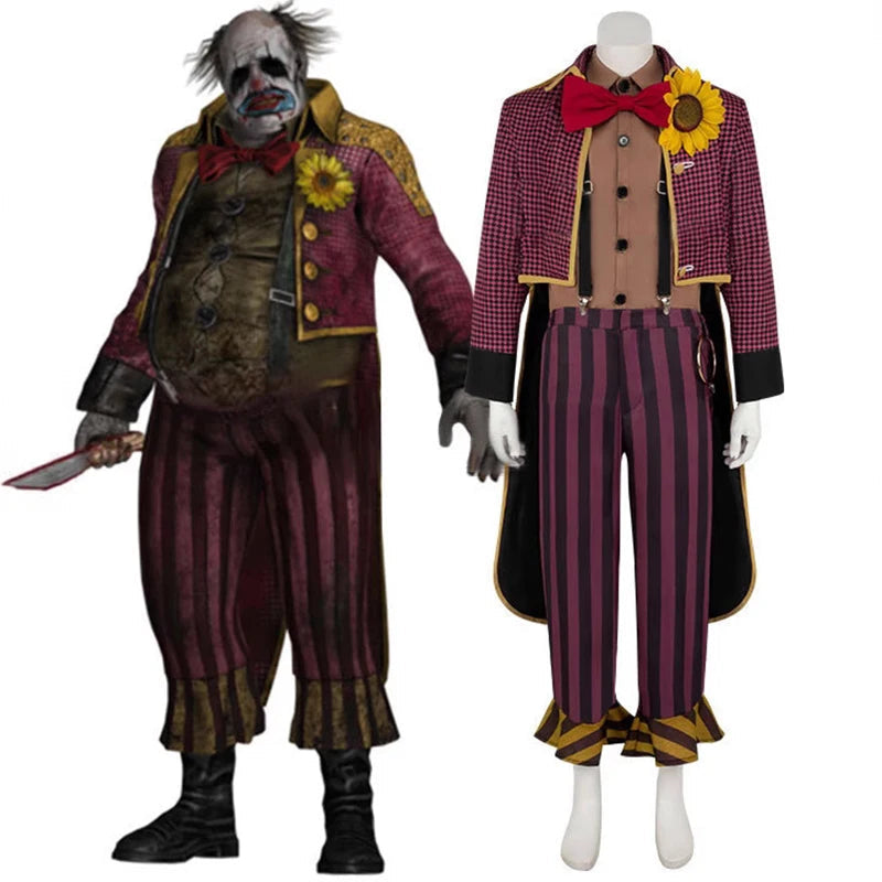 THE CLOWN Cosplay Costumes Dead Daylight Role Play Uniform Halloween Carnival Party Outfit For Men Good Vibrations