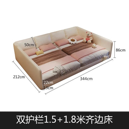 King Size Europian Bed Modern Minimalist Luxury Kids Children Bed Sleeping 180x200 Cama De Lujo Para Dormitorio Home Furniture Good Vibrations