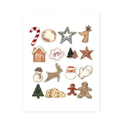 Christmas Tree Santa Claus Snowman Reindeer Posters Prints Canvas Printing Wall Art Pictures for Holiday Living Room Home Decor Good Vibrations