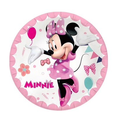 Minnie Mouse Birthday Party Decorate Girls Disposable Tableware Balloon Cups Plates Tablecloth Balloon Baby Shower Party Supply Good Vibrations