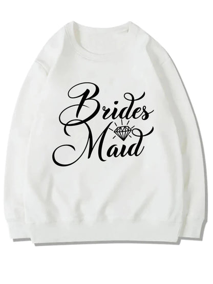 Bride & Team Bride Bridesmaid Sweatshirt Bridesmaid Proposal Maid of Honor Engagement Pullover Bride Sweater Bridesmaid Gifts Good Vibrations