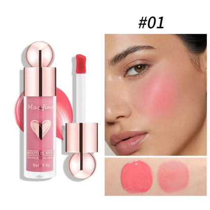 Multifunctional Liquid Blush with Smooth Texture Long Lasting Pigmentation Hydrating Formula and High Light Effect for Makeup Good Vibrations