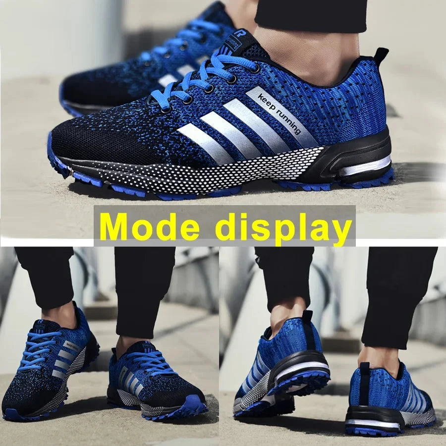 Men Shoes Comfortable Non-Slip Stable Shock Absorption Light Couple Shoes and Men's Sneakers Mesh Breathable Casual Basket Homme Good Vibrations