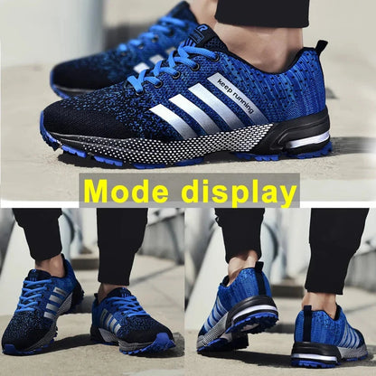 Men Shoes Comfortable Non-Slip Stable Shock Absorption Light Couple Shoes and Men's Sneakers Mesh Breathable Casual Basket Homme Good Vibrations