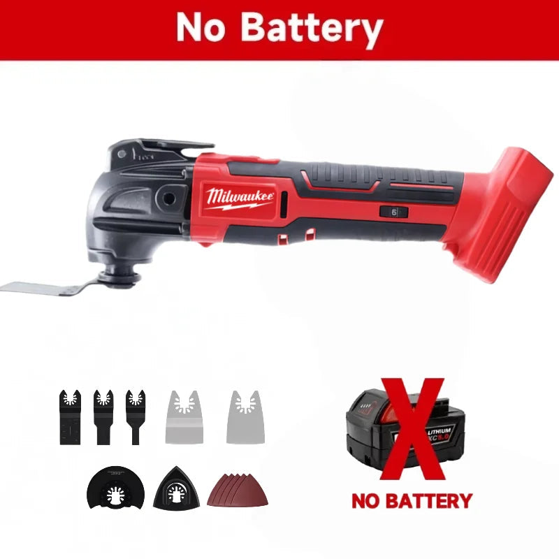 Milwaukee Electric Oscillating Multi Function Tool 6 Gears Cordless Vibration Trimmer Cutting Saw Power Tools Good Vibrations
