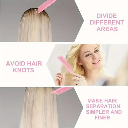 5pcs Hair Styling Set: Includes Hair Spray Bottle, Sleeping Rat Tail Comb, Sectioning Comb, and Edge Brush  Hair Cap Salon Good Vibrations