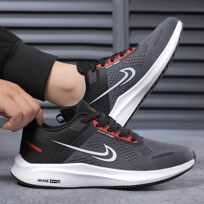 Men's Shoes 2025 New Summer Breathable Mesh Casual Sports Shoes Men's Trendyy Versatile Work Running Shoes Good Vibrations