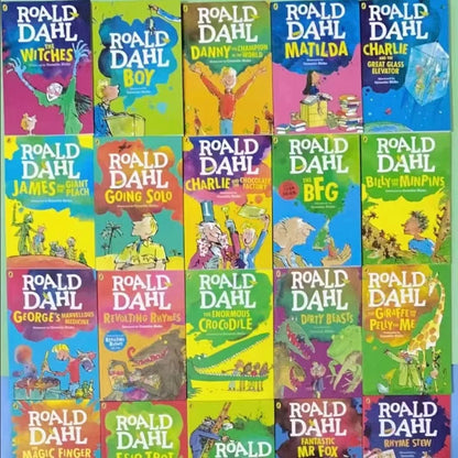 20 Books/Set Roald Dahl Collection Children's Literature English Picture Novel Story Book Set Early Educaction Reading for Kid Good Vibrations